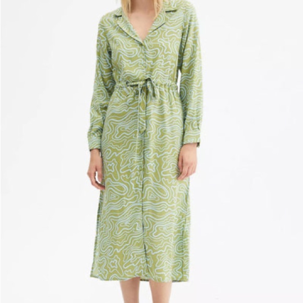 Compania Fantastica wave print Midi Dress